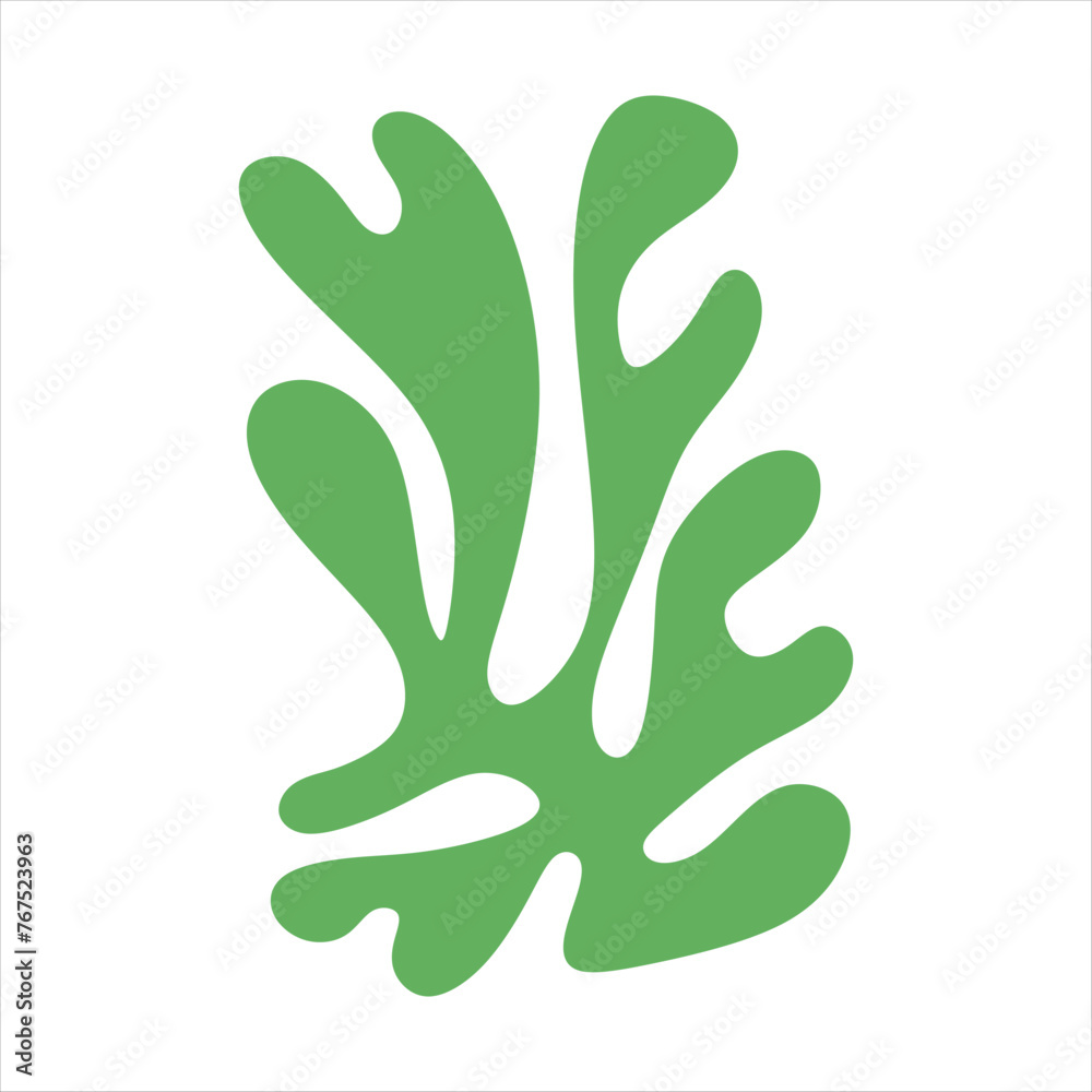Algae plant abstract vector element Algae plant abstract vector element