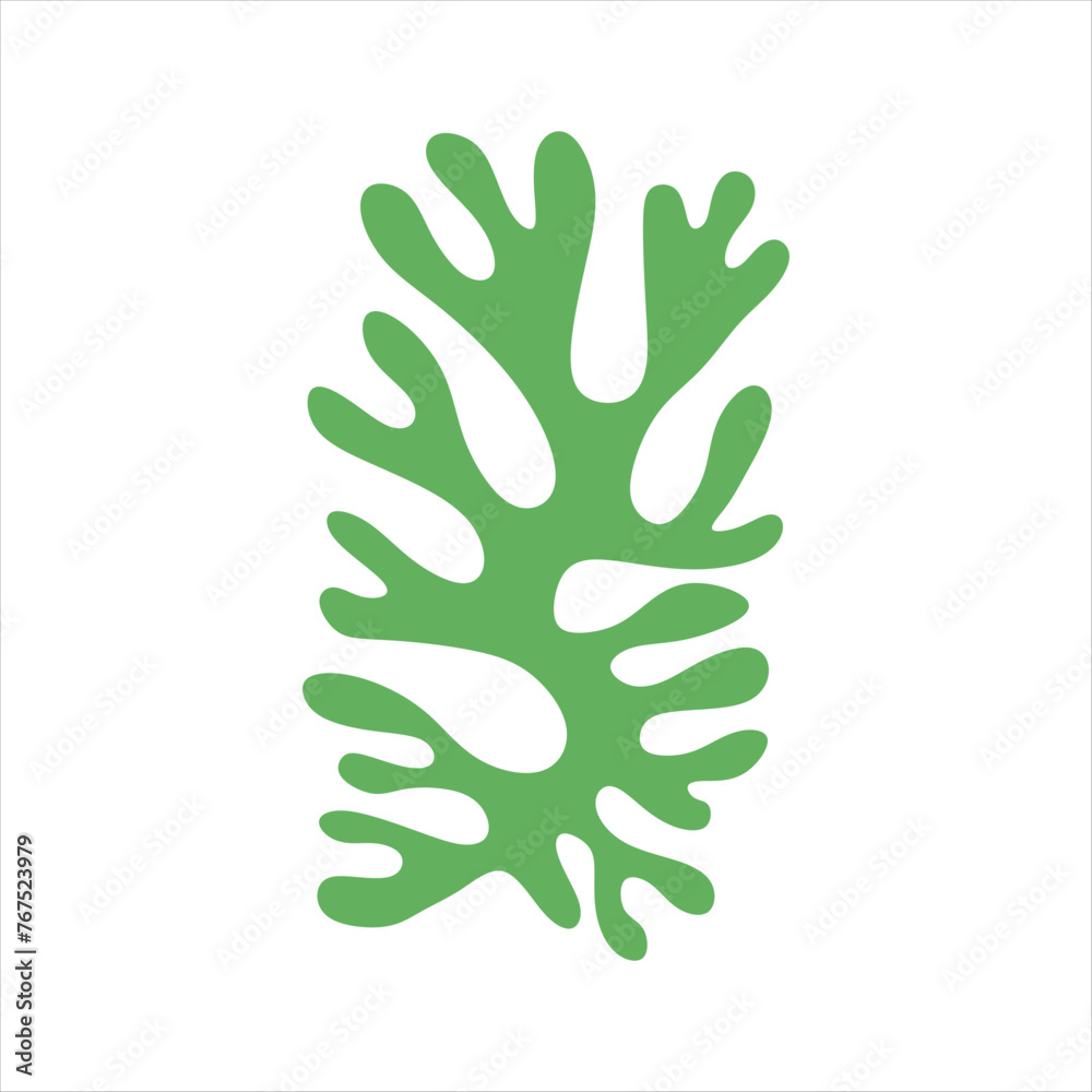 Algae plant abstract vector element Algae plant abstract vector element
