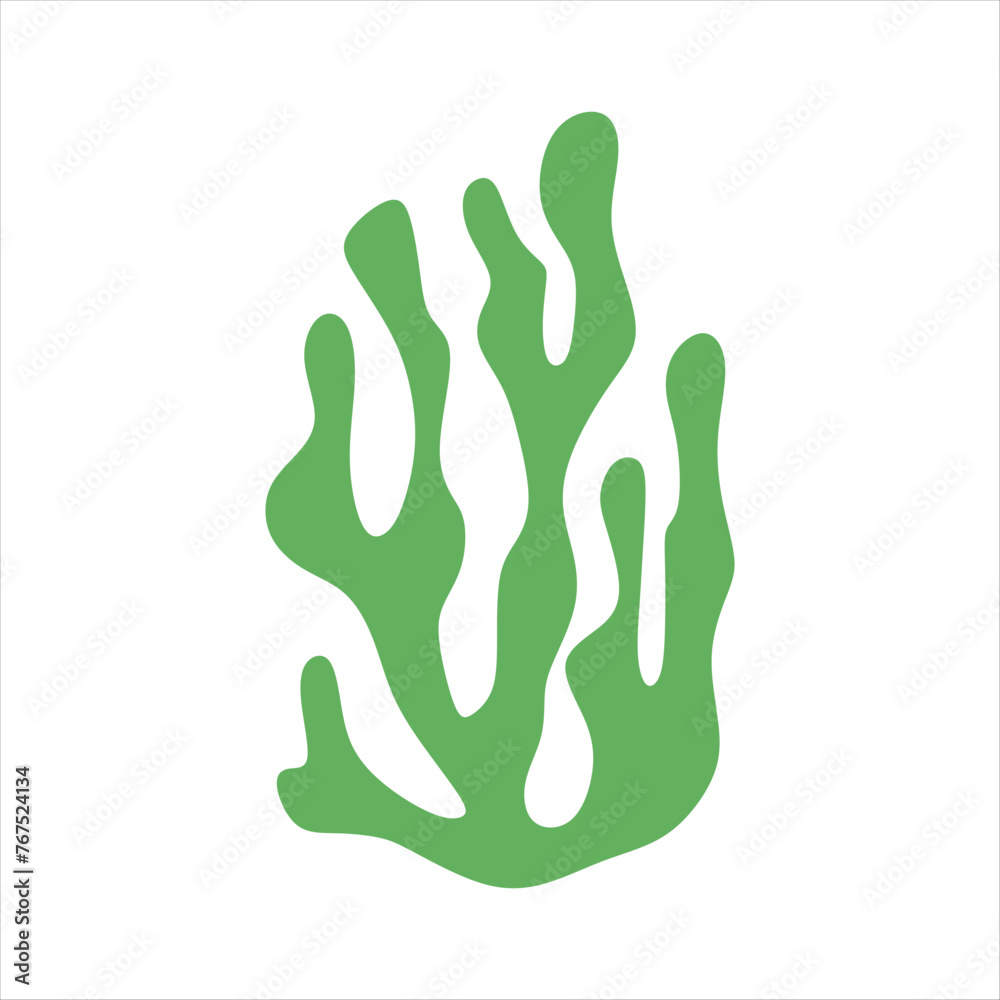 Algae plant abstract vector element Algae plant abstract vector element