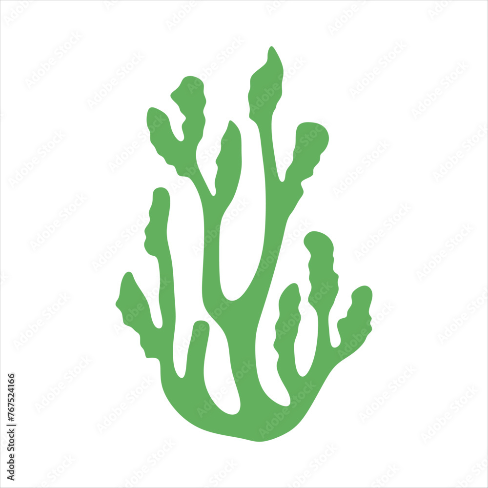 Algae plant abstract vector element Algae plant abstract vector element