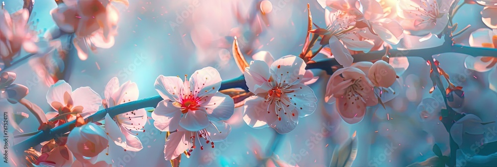 Cherry blossom branch