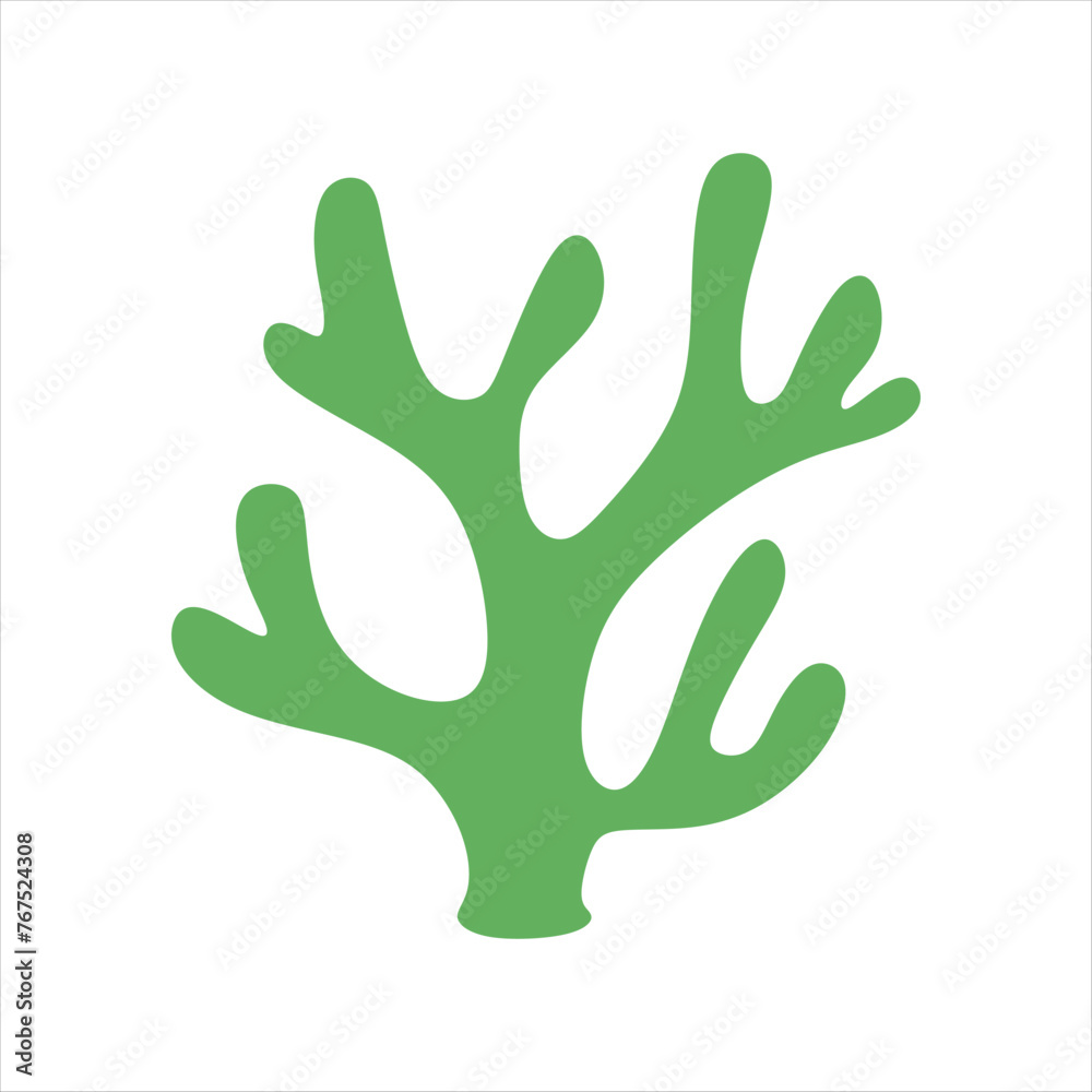 Algae plant abstract vector element Algae plant abstract vector element