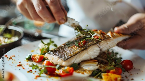 Exclusive culinary workshop focusing on the art of preparing high-end sea bass and flounder dishes