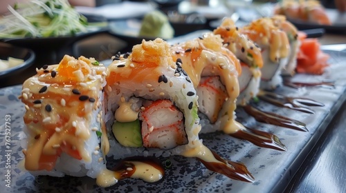Fusion sushi rolls