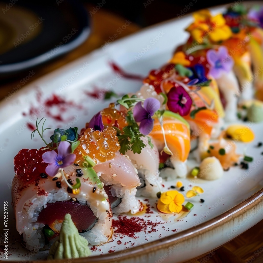 Obraz premium Sushi dining reimagined