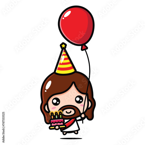cute jesus christ celebrates birthday
