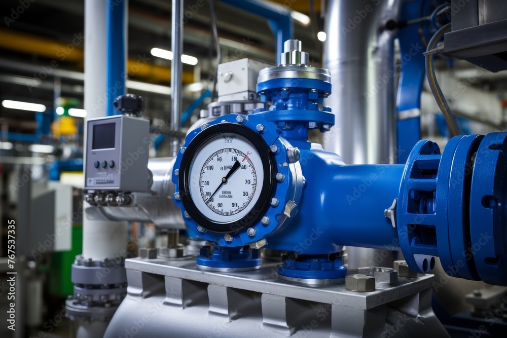Modern Flowmeter Technology Captured in a Busy Manufacturing Plant Environment