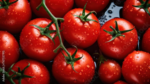 fresh tomato on background