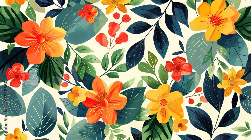 Seamless pattern wallpaper