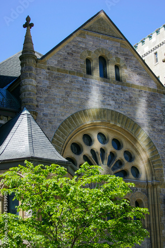 Church in greenery