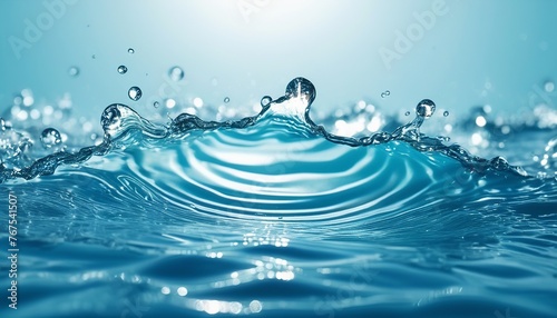 Aqua Blue Background for Moisturiser Water Micellar Toner Display
