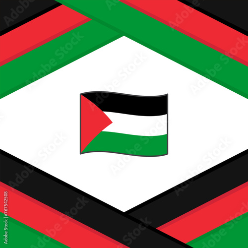 Palestine Flag Abstract Background Design Template. Palestine Independence Day Banner Social Media Post. Palestine Template