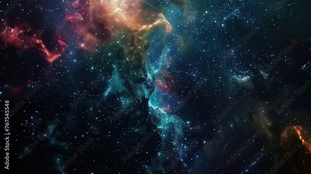 Fototapeta premium Glamourous Milky Way of the Galaxy 
