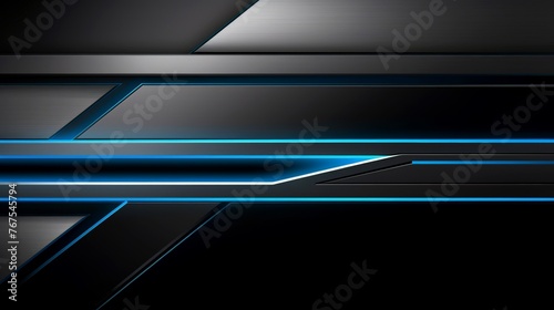 Modern dark blue overlapping dimension line bar design, technological background