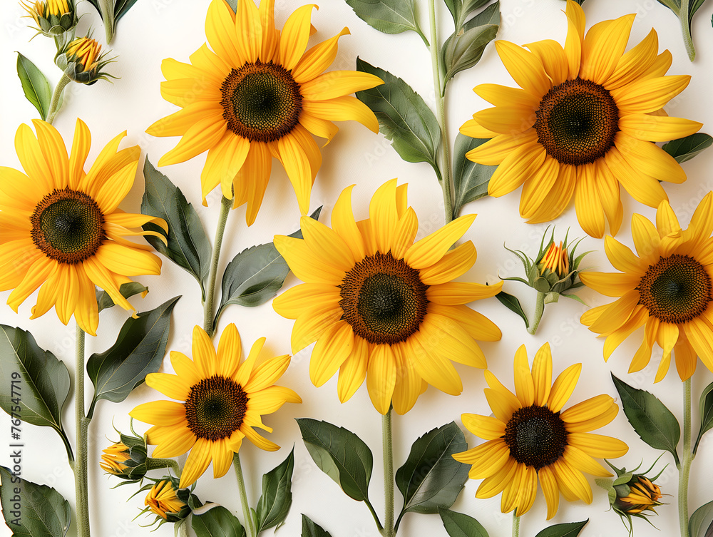 seamless background with sunflowers seamless background with sunflowers