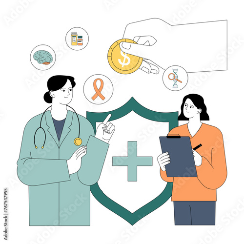 Government subsidy. Healthcare sector receive financial support. Financial