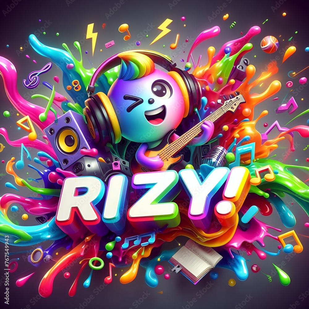 Fototapeta premium Stellar Rhapsody: superNova of Hues - RiZY!