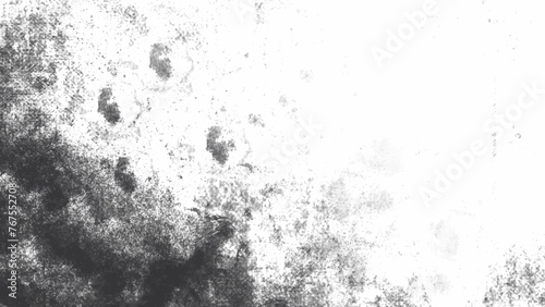 Black and white grunge background. Dark monochrome surface. Old vintage vector pattern.