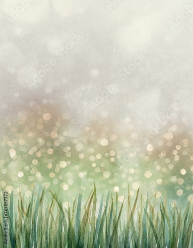 Abstract background inspired by a shimmering meadow after the rain.