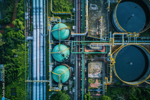 oil pipeline with building background, oil storage