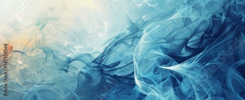 Underwater dreamscape with undulating teal ribbons and sparkling motes, evoking a sense of soothing depth and clarity.