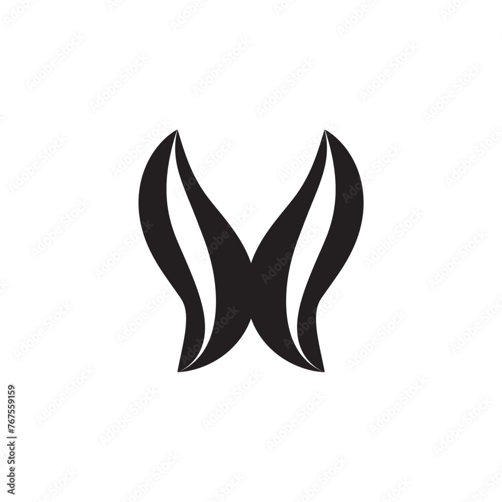 S and butterfly simple design logo.