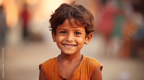 portrait of a smiling boy © qaiser