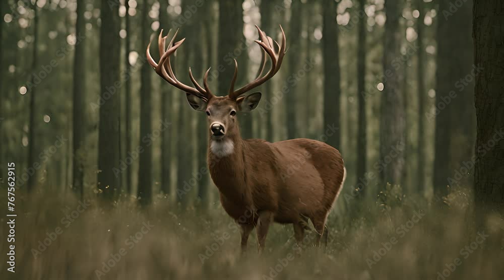 Forest Wanderer: Majestic Deer in the Wilderness
Forest Wanderer: Majestic Deer in the Wilderness