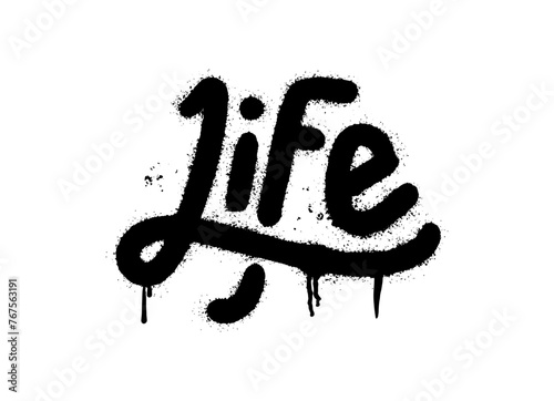 word life with graffiti art