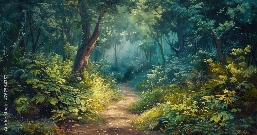 Enchanted Forest Trail Artwork
