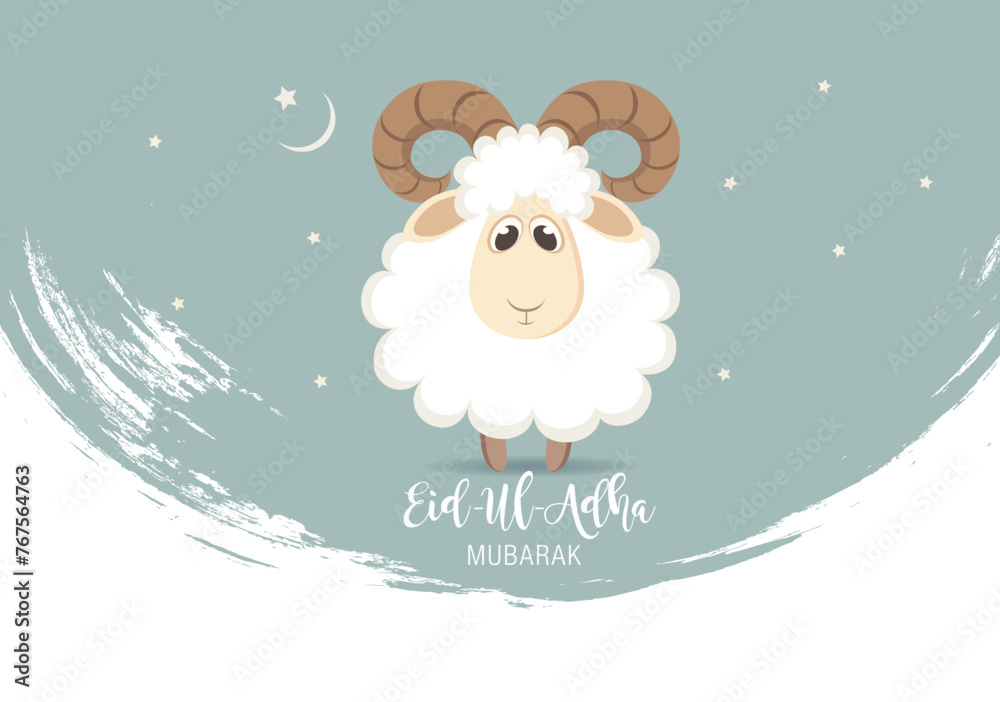Greeting card for Muslim Community Festival of Sacrifice Eid-Ul-Adha. Vector illustration Greeting card for Muslim Community Festival of Sacrifice Eid-Ul-Adha. Vector illustration