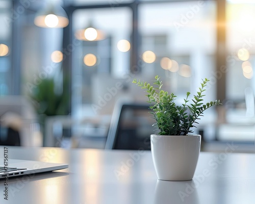 A sleek, modern office workspace background, emphasizing productivity and innovation in business,
