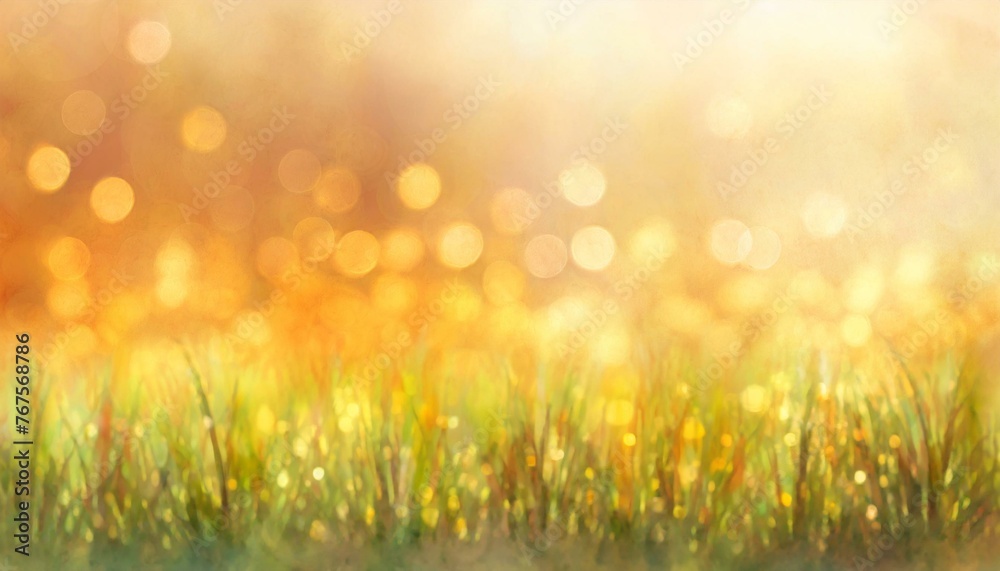 Abstract background inspired by a shimmering meadow after the evening rain.