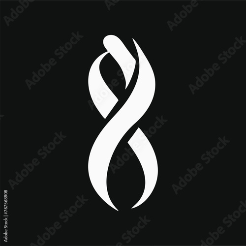 Minimalist and modern logo design featuring the infinity symbol.