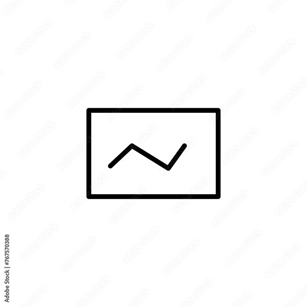 line chart line icon line chart line icon
