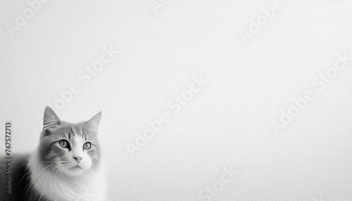 cat on a white background