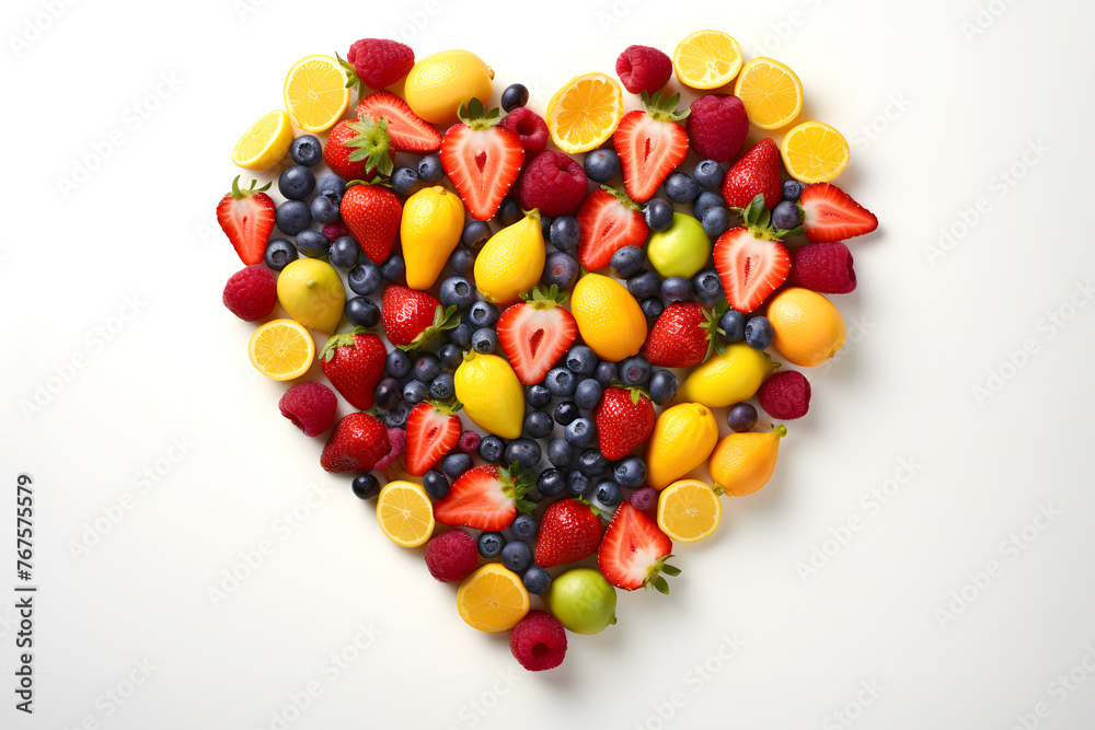 Heart shape made of fresh vegetables. Healthy food concept. top view. vitamin and healthy food. set of fruits and vegetables Heart shape made of fresh vegetables. Healthy food concept. top view. vitamin and healthy food. set of fruits and vegetables