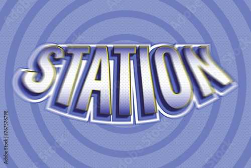 Station Blur Text Effect