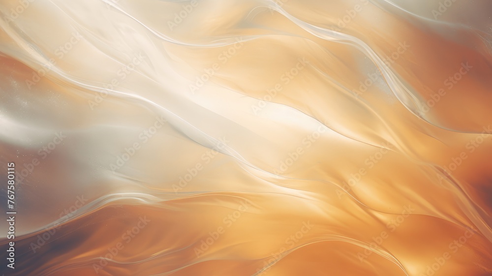 golden silk waves abstract background