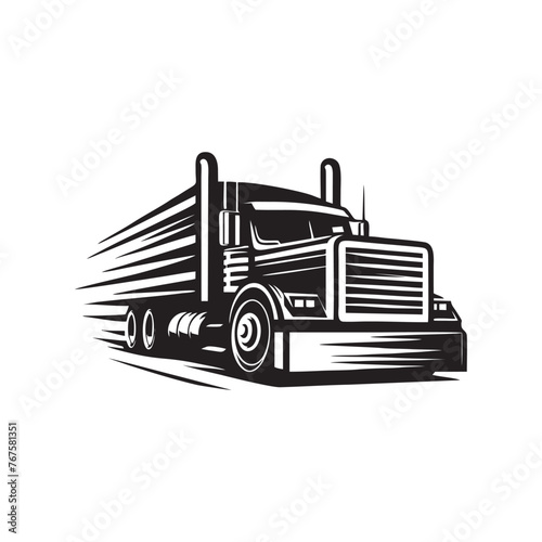 Truck logo design vector. vector truck logo