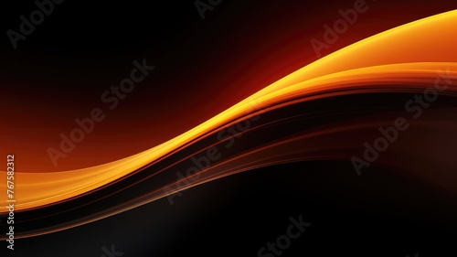 fiery orange abstract light waves background