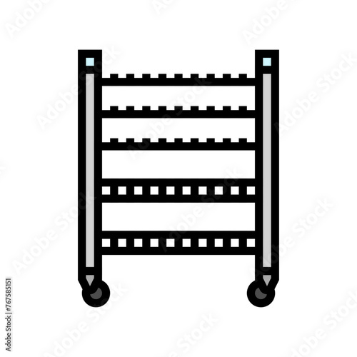 dish rack restaurant equipment color icon vector. dish rack restaurant equipment sign. isolated symbol illustration