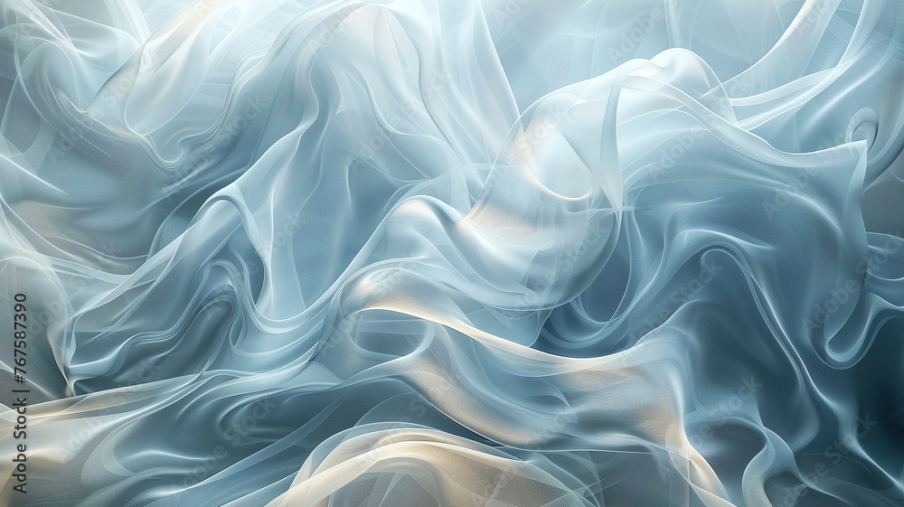 Obraz premium Soft abstract wind swirls, elegant motion, airy feel