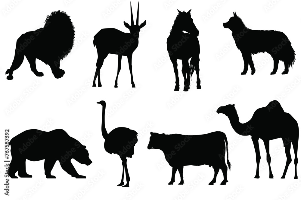 Wild kingdom, Silhouette of zoo animals,Safari serenade,Black Silhouettes of african wildlife icons,Savannah silhouettes,African safari animals,Top-rated zoo animal silhouette,Animals pack Wild kingdom, Silhouette of zoo animals,Safari serenade,Black Silhouettes of african wildlife icons,Savannah silhouettes,African safari animals,Top-rated zoo animal silhouette,Animals pack