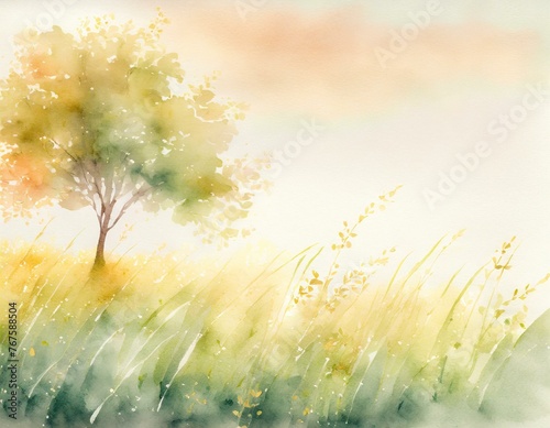 Abstract background inspired by a beautiful wide meadow. © Bambi and Sunny