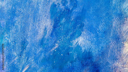 Abstract background - applied blue and white paints