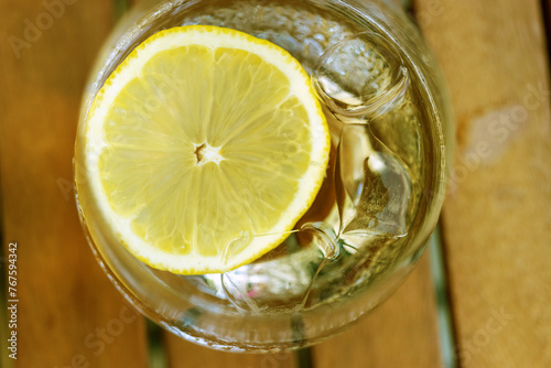 Lemon ice and water