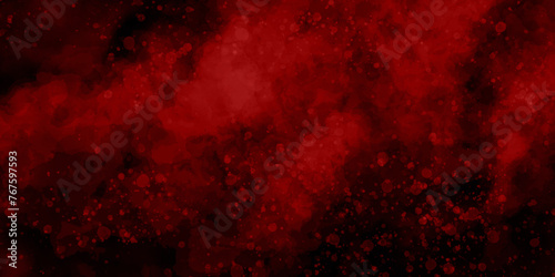 Modern abstract night sky space watercolor background. dark red pink nebula universe. wall painted with red paint. dark red and black backdrop scratched grunge urban background. red smoke in dark.