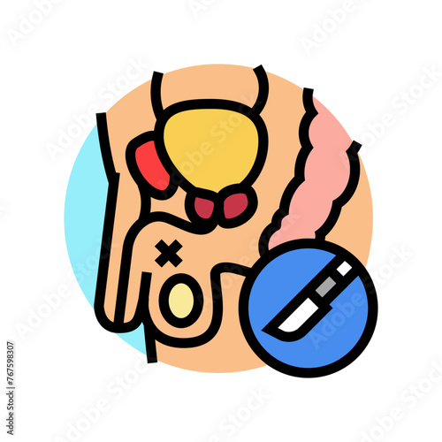 vasectomy urology color icon vector. vasectomy urology sign. isolated symbol illustration