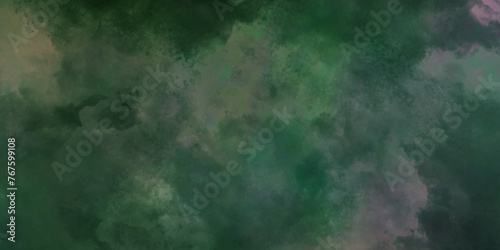 Trendy Green wall background. abstract painted watercolor. chalk rubbed out on blackboard. Brush stroked painting. powder explosion, colored cloud. colorful dust explode. backdrop of education concept